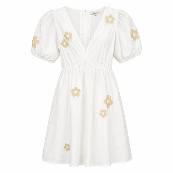 Madewell Dresses & Skirts - Madewell Annamarie Floral Patchwork Dress Women Size 2 Puff Sleeve Coquette